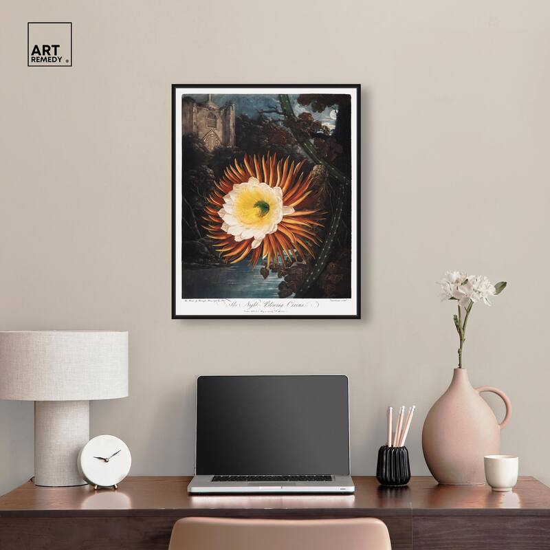 Night-Blowing Cereus 1807 Canvas by Art Remedy