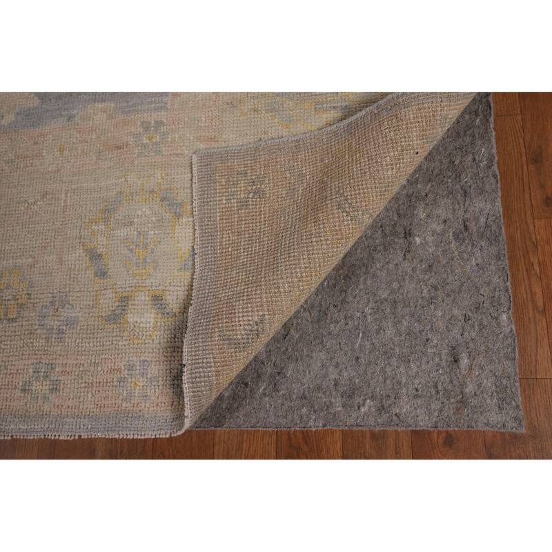 Oushak Turkish Area Rug Hand-Knotted Vegetable Dye Wool Carpet - 8'2"x 10'0"