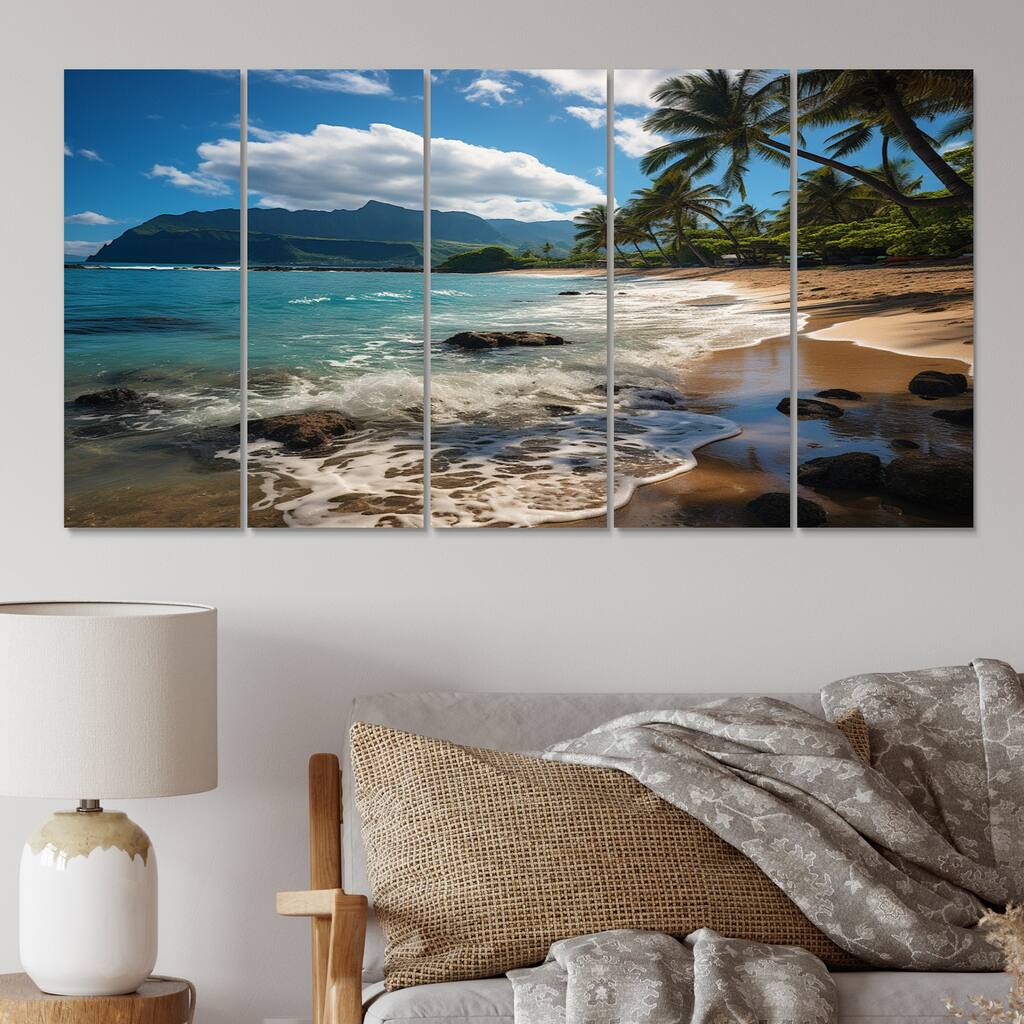 Designart "Aloha Tropical Dreamscape II" Maui Wall Art Prints Set