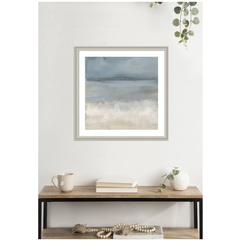 Kate and Laurel The Blues by Mary Sparrow Framed Wall Art Print