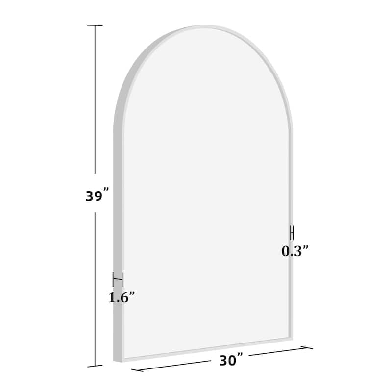 Modern Thin Frame Wall-mounted Vanity Mirror (Set Of 2） - 30*39