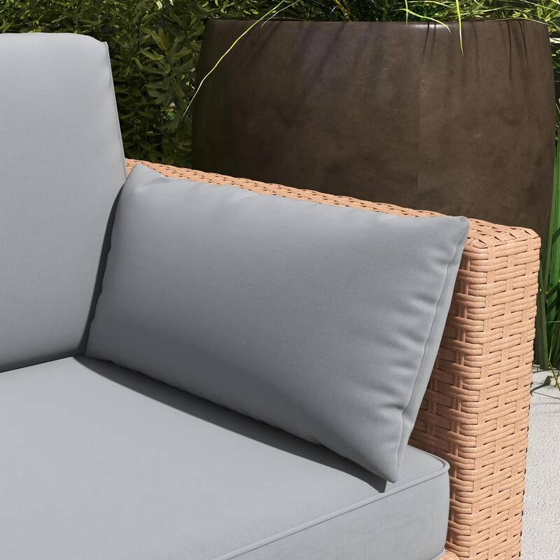 3 Seater Patio Sofa, Deep Seating PE Rattan, All Weather Cushions