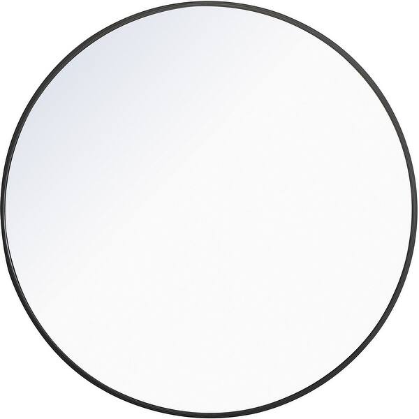 slide 2 of 11, Elegant Lighting Eternity 32" Diameter Circular Metal Framed Wall Black