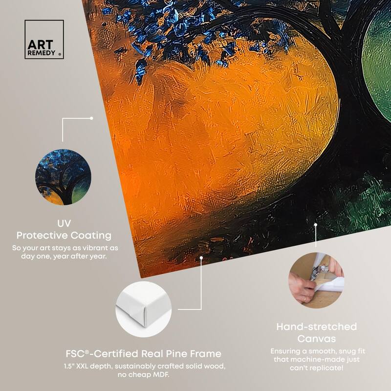 Tree of Opposites II Canvas by Art Remedy, Gallery Wrapped