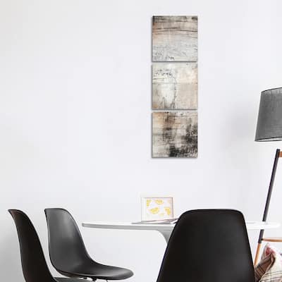 iCanvas "Black, White & Bronze II" by Jennifer Goldberger 3-Piece Canvas Wall Art Set