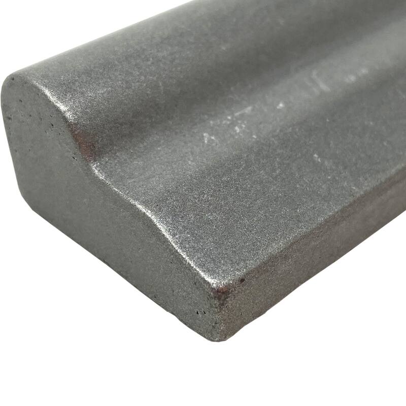 1.3 inch x 8 inch Matte Metallic Chair Rail Wall Tile Trim