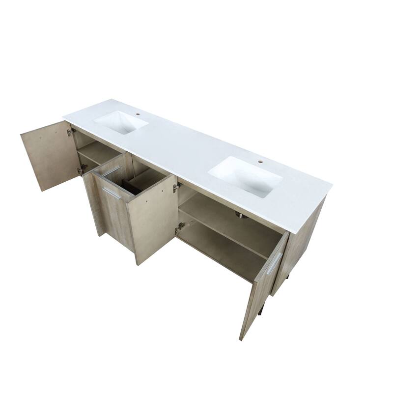 Lancy 24 in W x 20 in D Rustic Acacia Bath Vanity and Cultured Marble Top