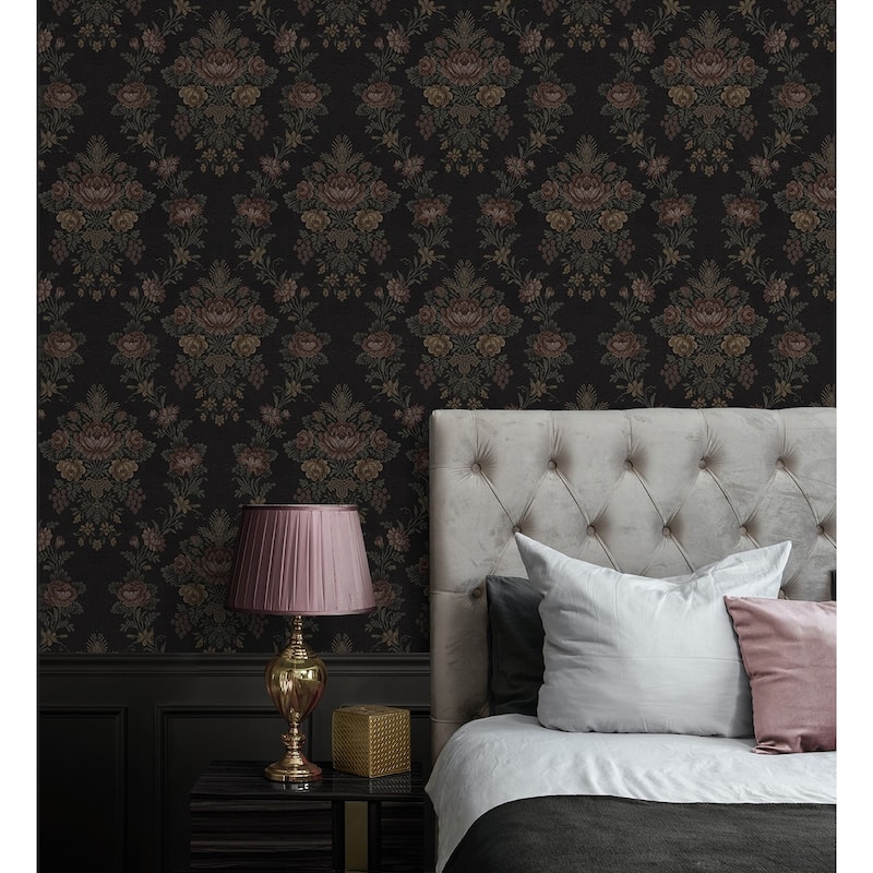 NextWall Hasset Tapestry Floral Peel and Stick Wallpaper - 20.5 in W x 18 ft. L