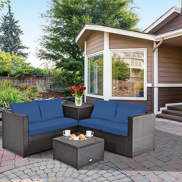 Costway 8 hotsell piece rattan