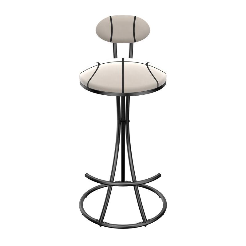 Upholstered Bar Stools Set of 2 Striped Counter Height Barstools Modern Velvet Dining Chairs