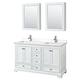 Option White, Chrome Trim, White Quartz Top