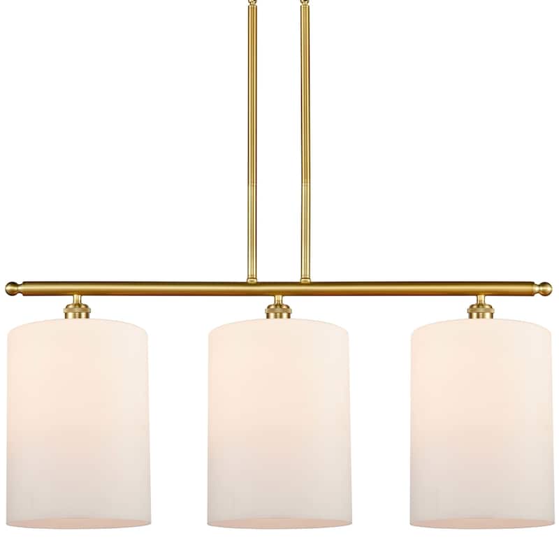 Innovations Lighting 516-3I-10-36-L Cobbleskill Linear Cobbleskill 3 - Satin Gold / Matte White