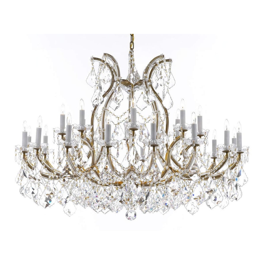 Crystal Chandelier Lighting Chandeliers H35" X W46" Great for The Foyer, Entry Way, Living Room, Family Room and More! - Chandeliers For Bedrooms by Overstock.com