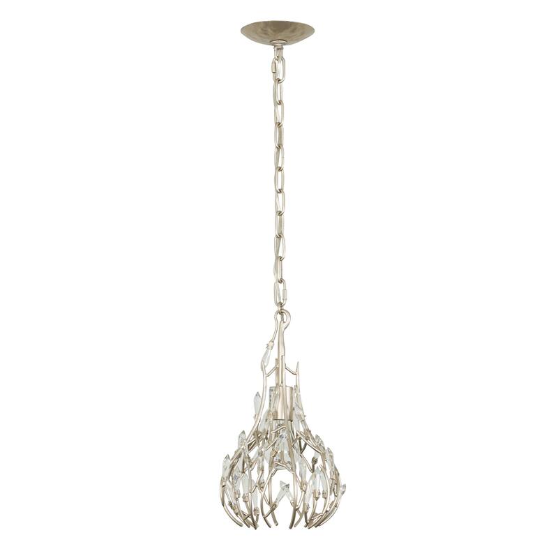 Varaluz Bask 1-light Gold Dust Mini Pendant with Crystal