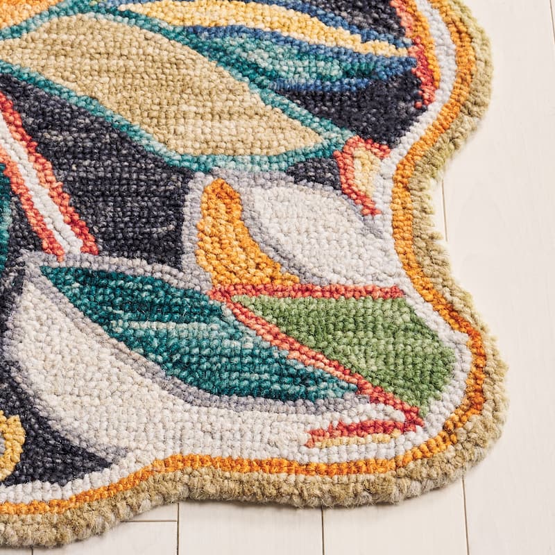 SAFAVIEH Handmade Jardin Gozde Floral Botanical Wool Rug