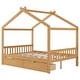 preview thumbnail 19 of 18, Full Size Platform Bed w/Drawers, Headboard, Footboard, Roof Design