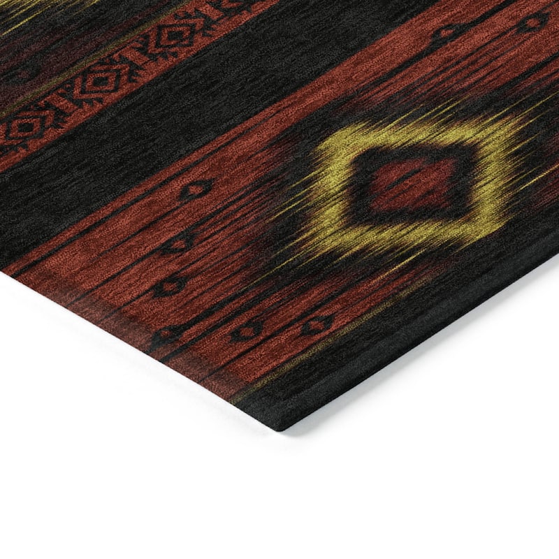 HomeRoots Tribal Transitional Rectangle Outdoor Rug
