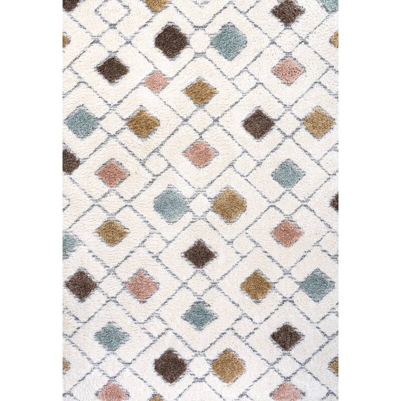 JONATHAN Y Monique Tropical Leaves Area Rug - 4 X 6 - Multi/Cream