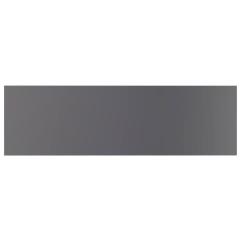 vidaXL Bookshelf Boards 4 pcs High Gloss Gray 39.4"x11.8"x0.6" Chipboard