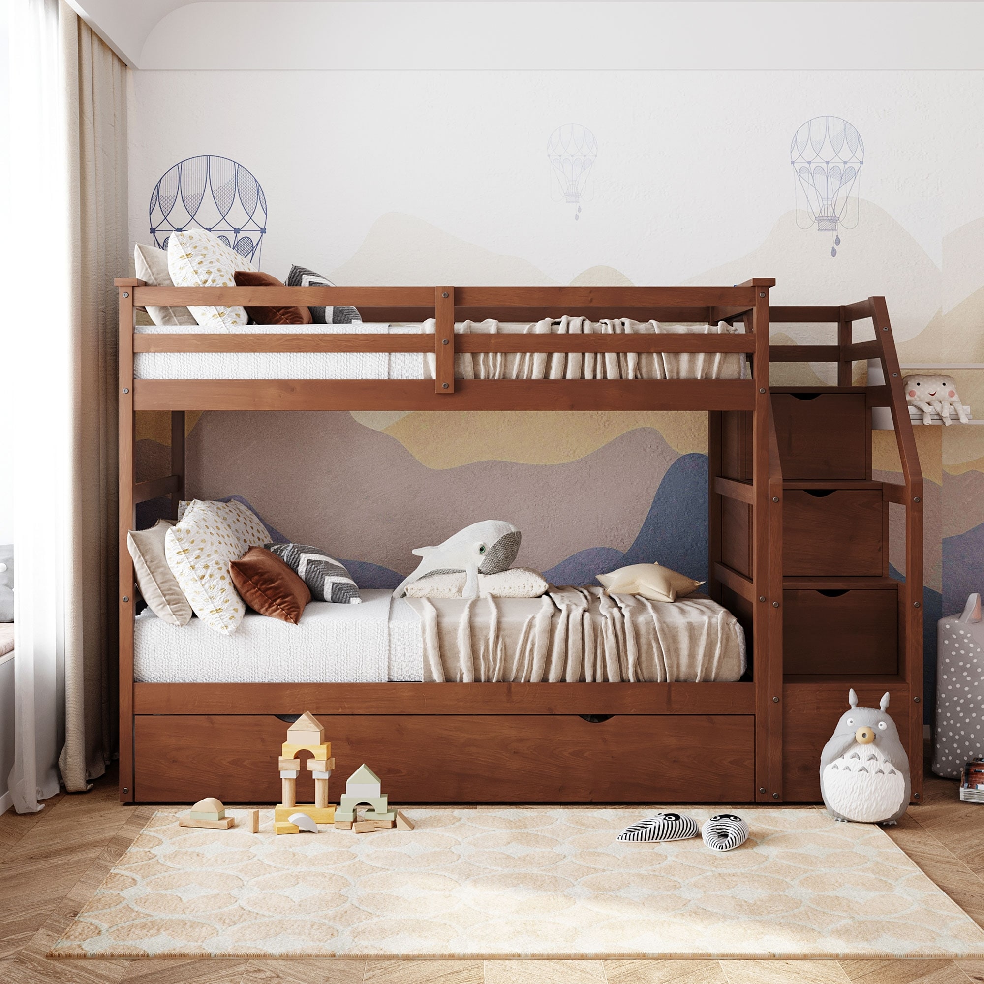 Mid century modern bunk bed online