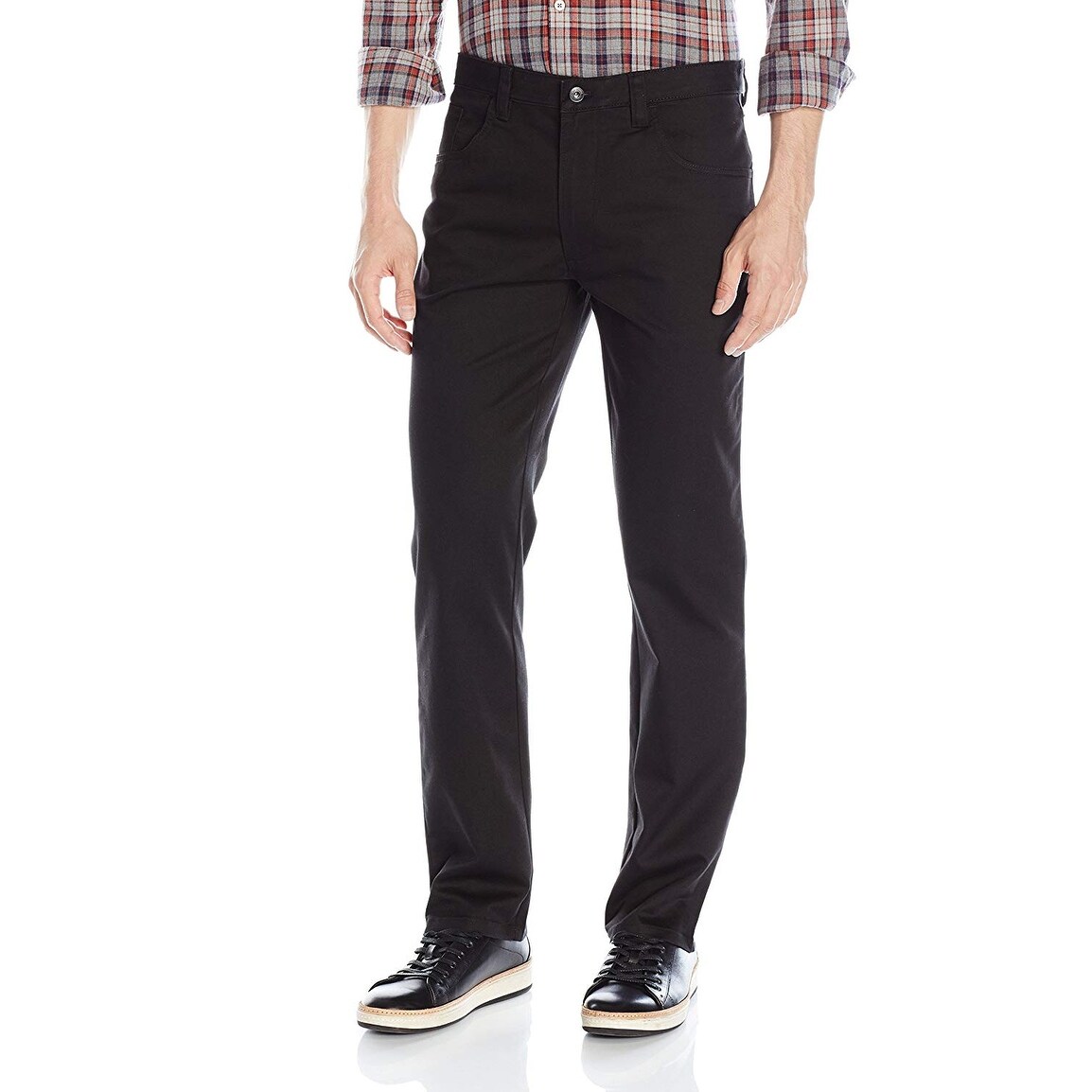 Shop Van Heusen Men S Flex Slim Fit 5 Pocket Pant Black 42w Black Size 42w X 30l 42w X 30l Overstock 28896656