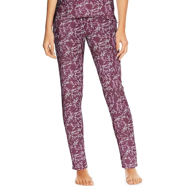 Maidenform Lounge Pants - Color - Purple Foil Floral - Size - S