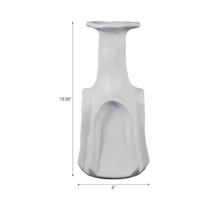 Stoneware Vase Sleek Modern Decorative for Fresh Flowers Accent