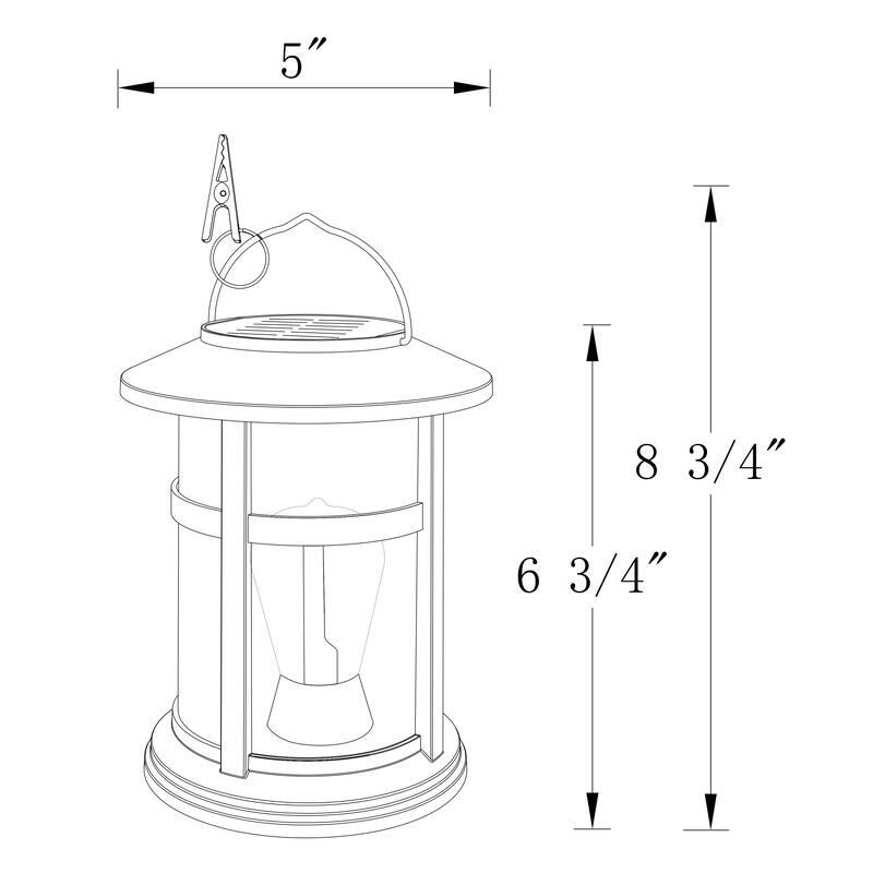 C Cattleya 4 Pack Outdoor Solar Lantern