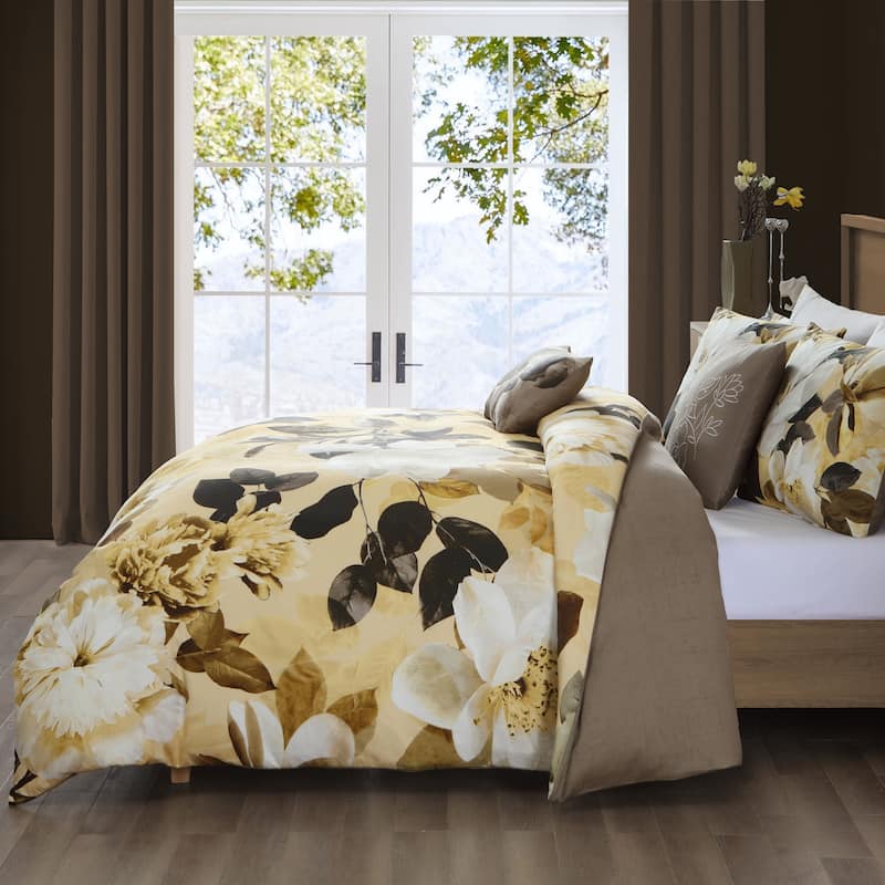 Bebejan Zayra 100% Cotton Sateen 5 Piece Reversible Comforter Set