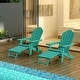 preview thumbnail 1 of 26, Folding Adirondack Chair with Cup Holder, for Patio Deck Garden