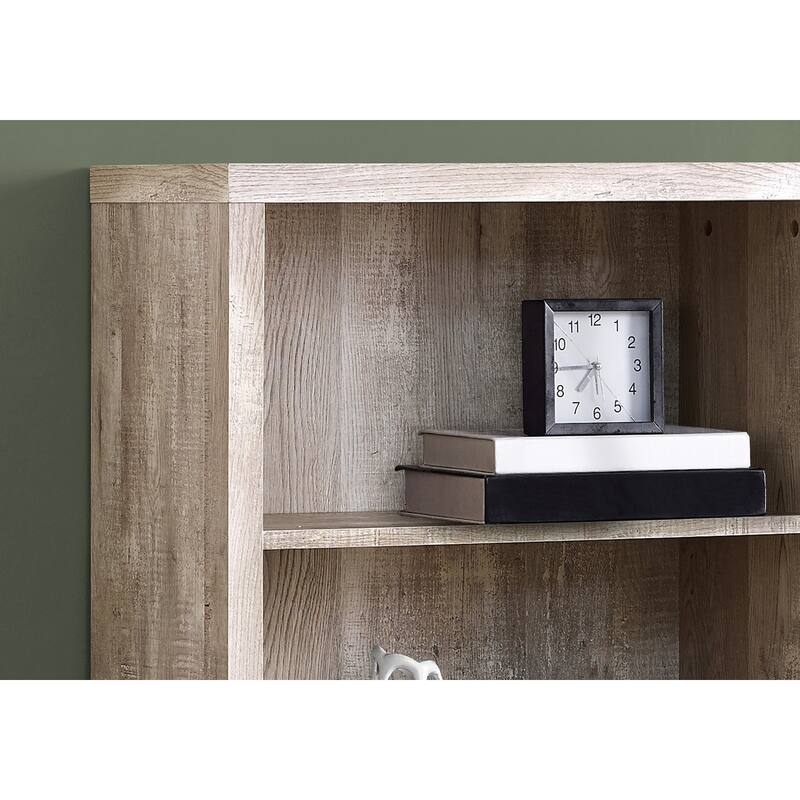 Contemporary 5 Tier Bookshelf, Modern 48"h Bookcase with Large Storage Area, for Living room Office Bedroom