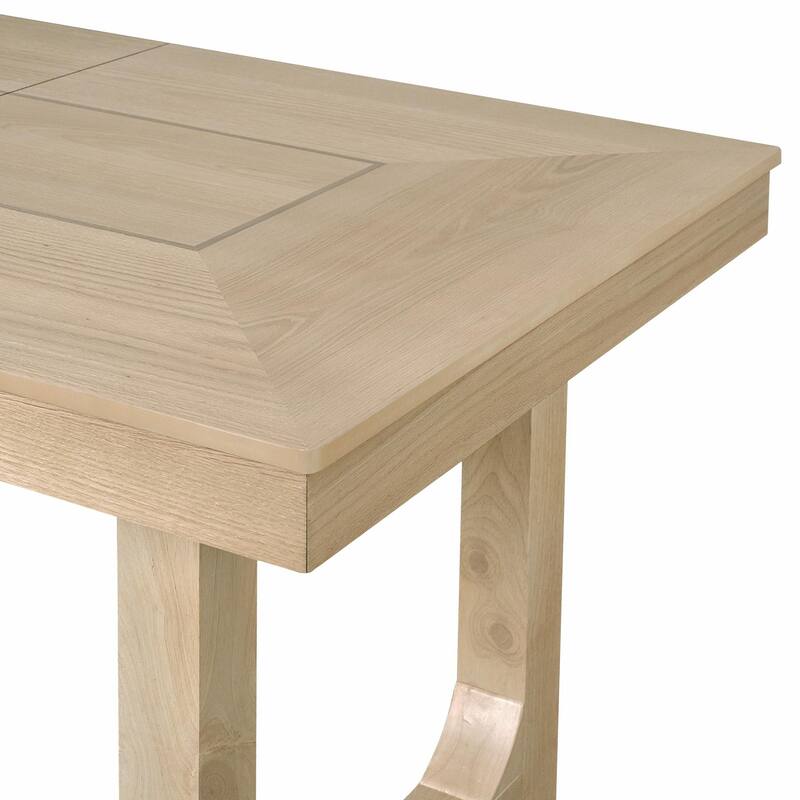 60-78" Expandable Dining Table Set - Rubberwood Legs