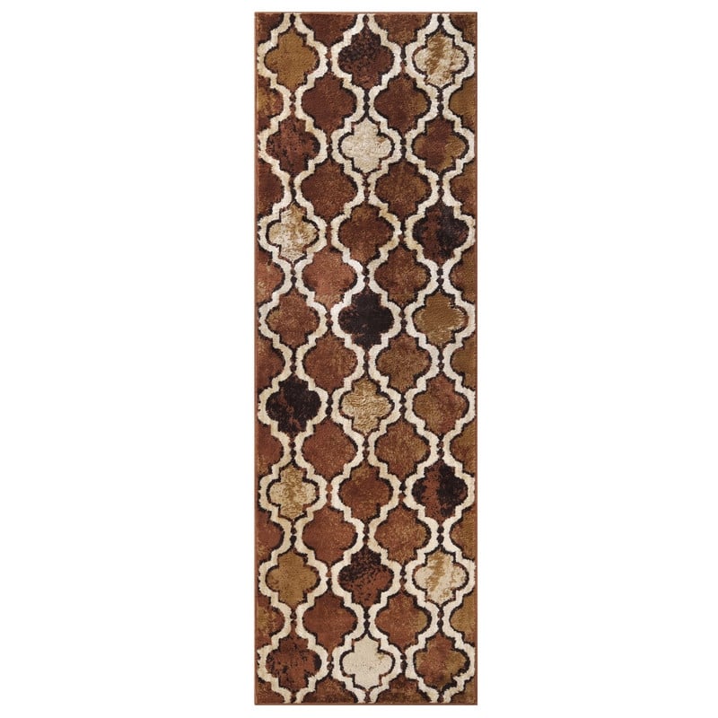 Superior Viking Contemporary Geometric Trellis Indoor Runner or Area Rug