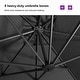 preview thumbnail 11 of 14, PURPLE LEAF 9 ft 360 Degree Rotation Patio Umbrella With Base