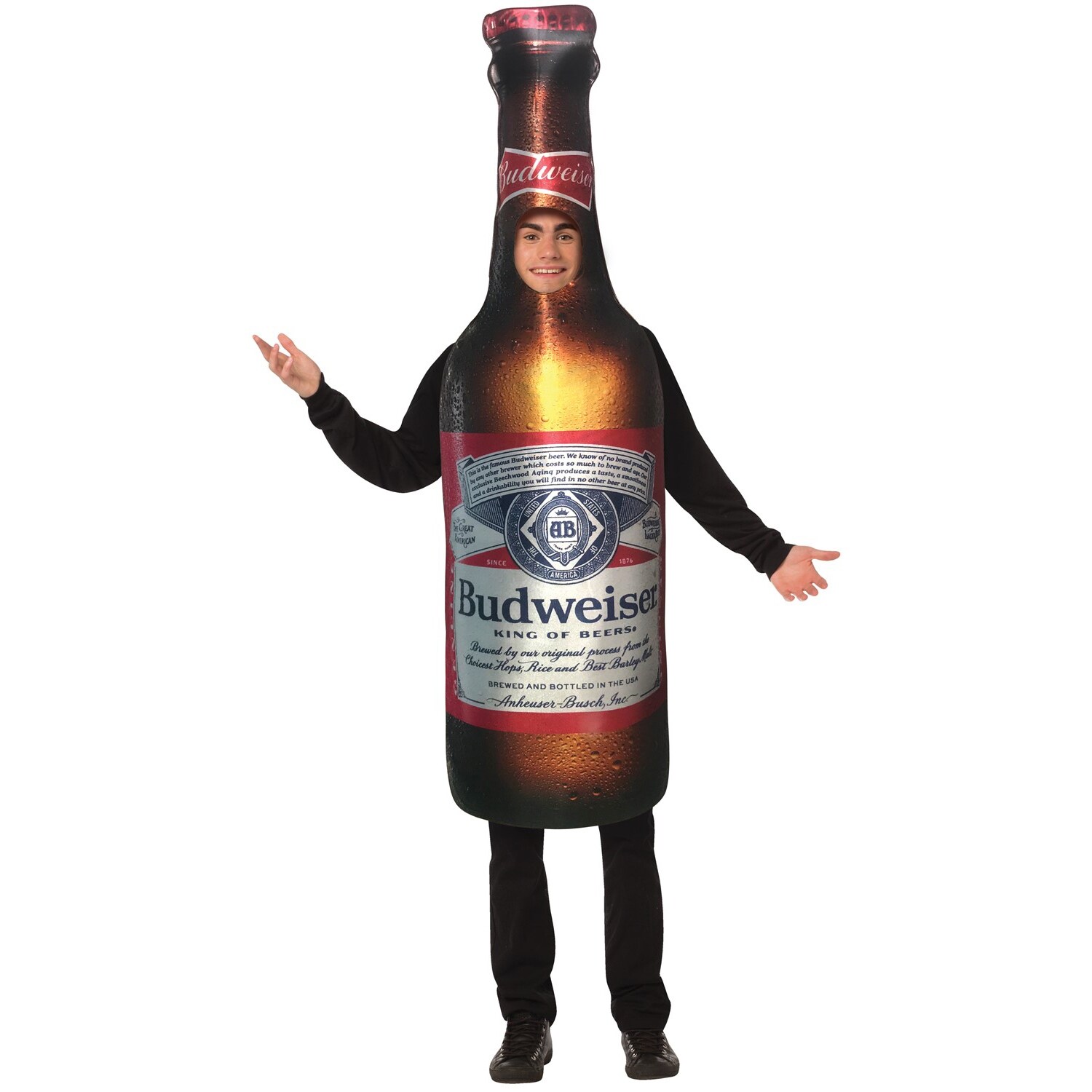 is perfect to impress your friends with our Adult Budweiser Bottle Hallowee...
