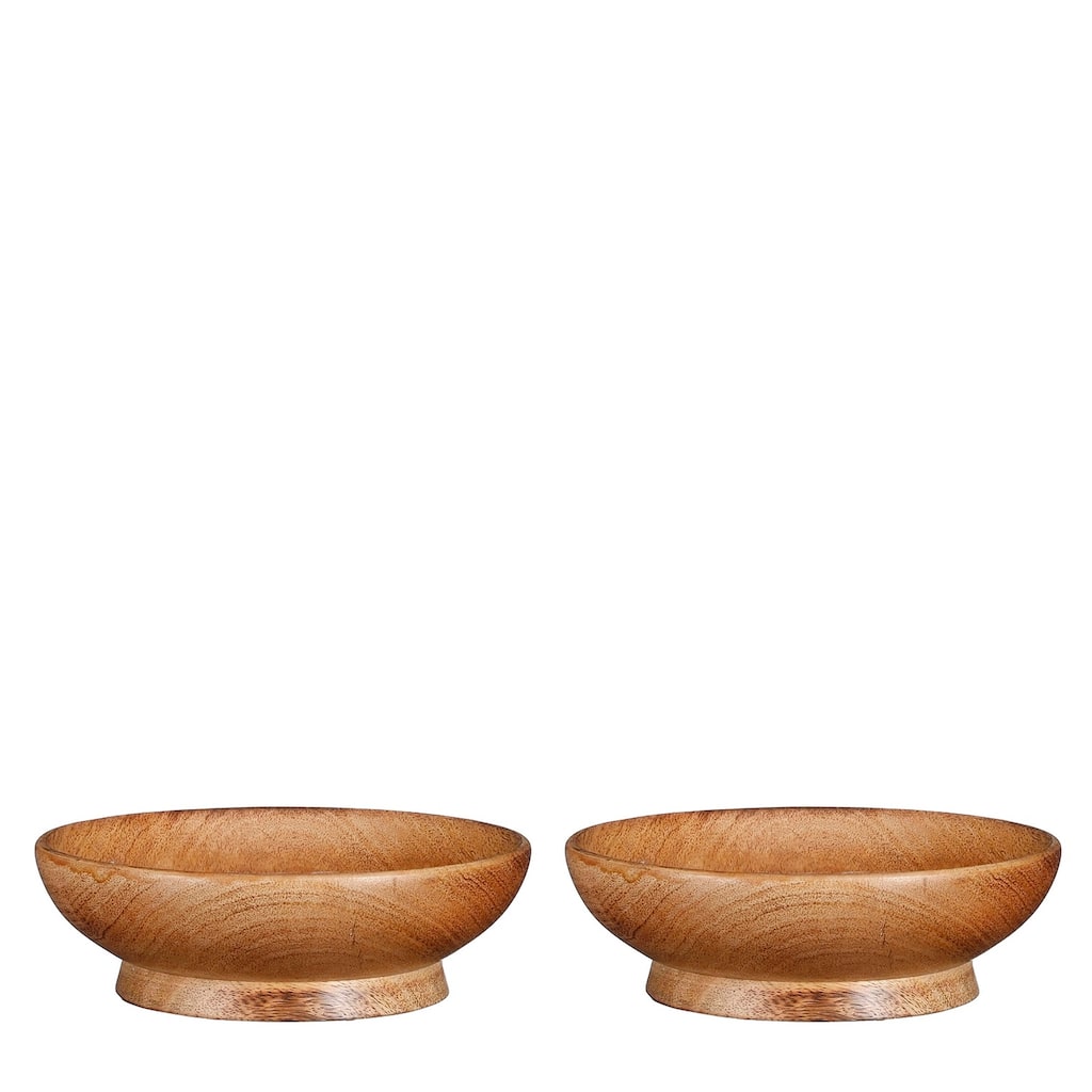 Set of 2 Pompeo Bowls Light Brown 6.3"Dia- A - A
