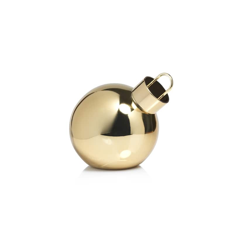 LED Oversized 9.75" Gold Glass Ball Ornament - 9.75
