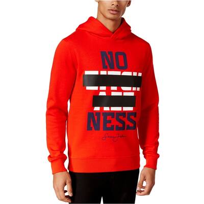 Sean John Mens Rules To The Game Hoodie Sweatshirt, Red, Small