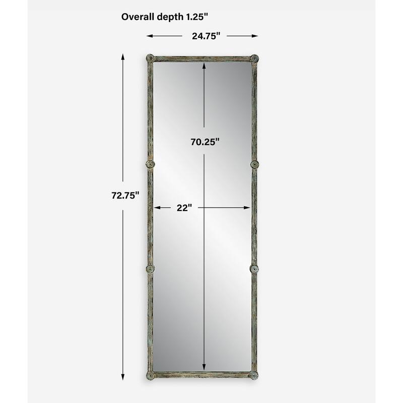 Uttermost 09948 Gattola 24-3/4"W x 72-3/4"H Rectangular Flat Framed - Green
