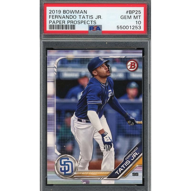 Fernando Tatis Jr 2019 Bowman Paper Prospects Baseball Rookie Card #BP25 PSA 10 - 8'6" x 11'6"