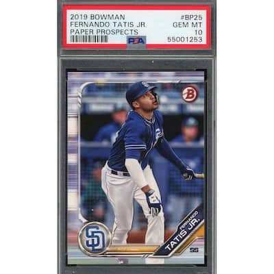 Fernando Tatis Jr 2019 Bowman Paper Prospects Baseball Rookie Card #BP25 PSA 10 - 8'6" x 11'6"