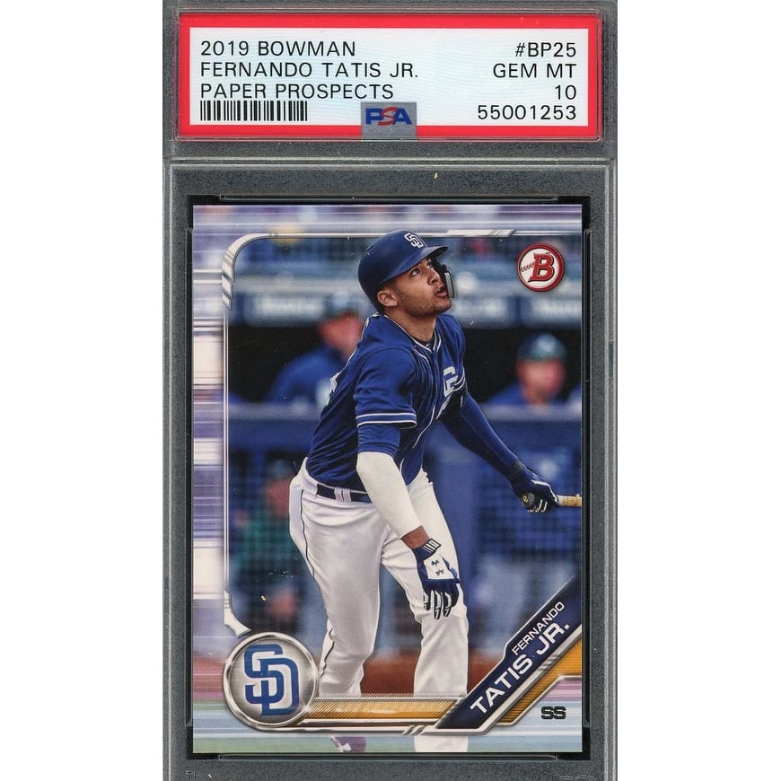 Fernando Tatis Jr 2019 Bowman Paper Prospects Baseball Rookie Card #BP25 PSA 10 - 8'6" x 11'6"