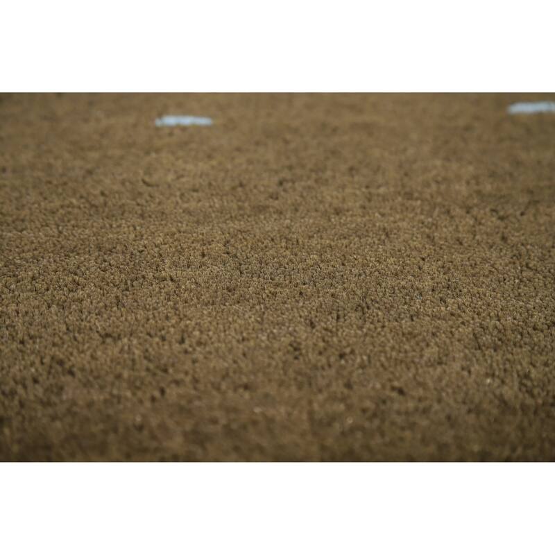 Hand Knotted Oriental 100% Wool Carpet Tribal Animal Pictorial Brown Gabbeh Area Rug - 7' 11'' X 4' 11''