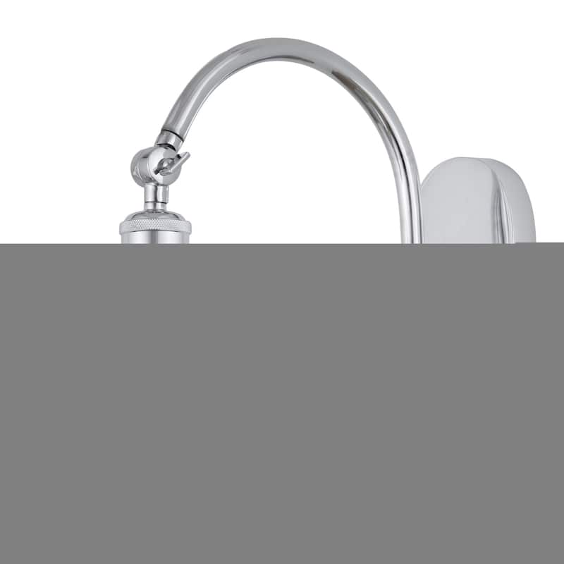 Innovations Lighting 518-1W-12-6-White Mouchette-Indoor Wall Sconce - Polished Chrome / White Mouchette