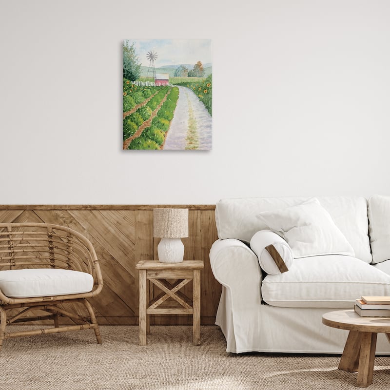 Stupell Tranquil Farm Path Canvas Wall Art Design By Stephanie Fielden