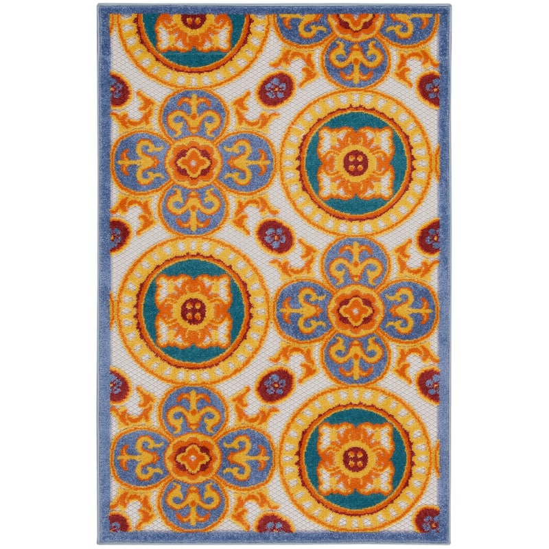 Nourison Aloha Indoor/outdoor Geometric Area Rug - 3' x 5' - Multicolor