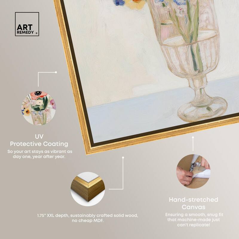 Gentle Bouquet Canvas by Art Remedy