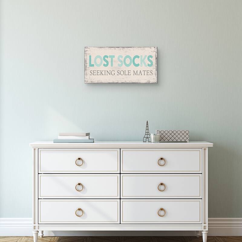 Lost Socks Canvas Art Print