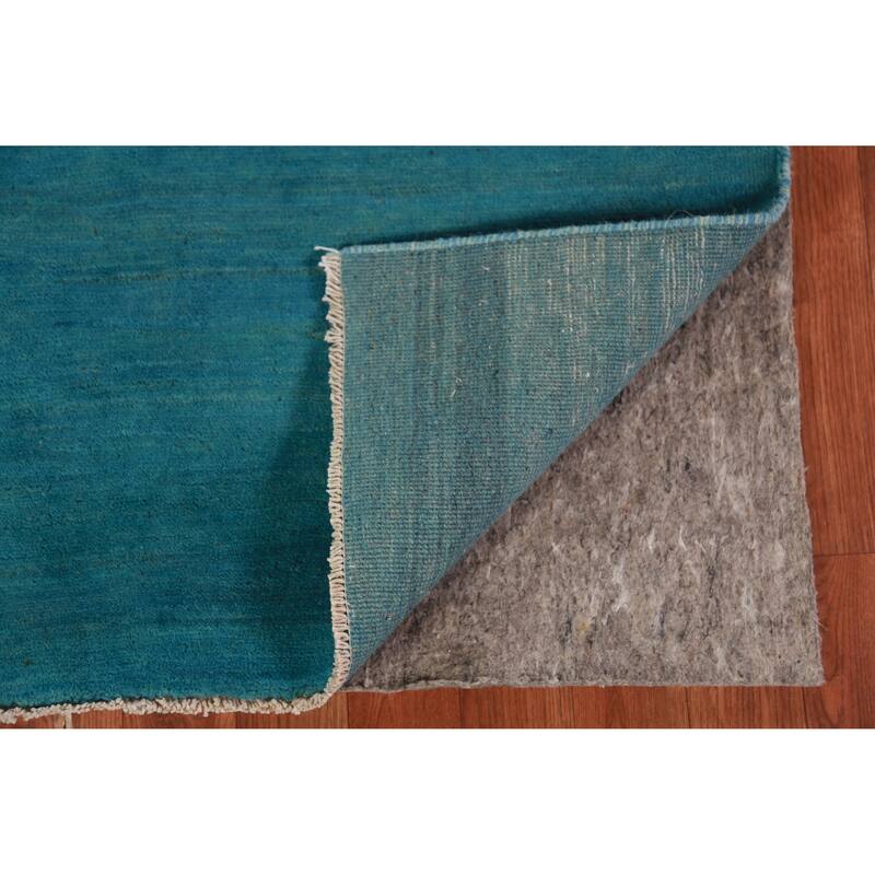 Modern Gabbeh Oriental Rug Hand-Knotted Wool Carpet - 3'3" x 4'9"