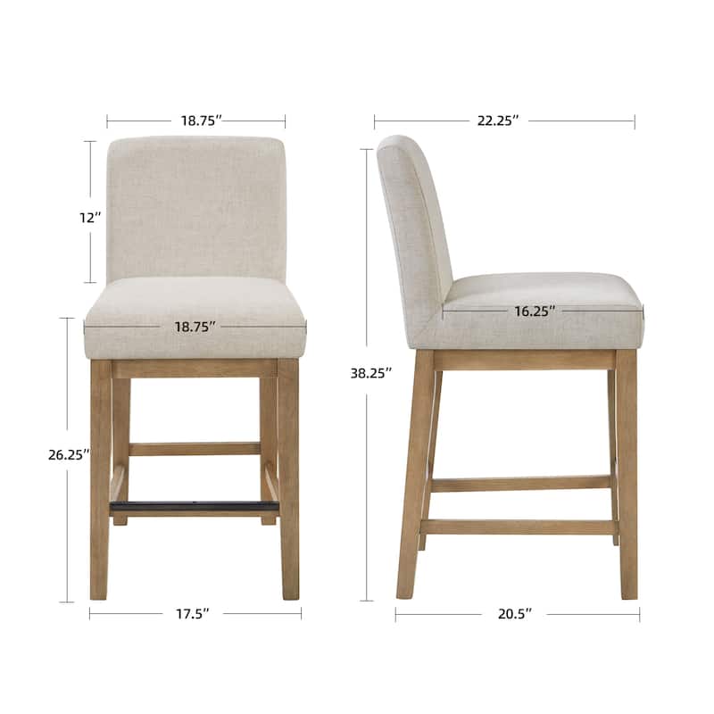 Modern 26" H Upholstery Counter Stools